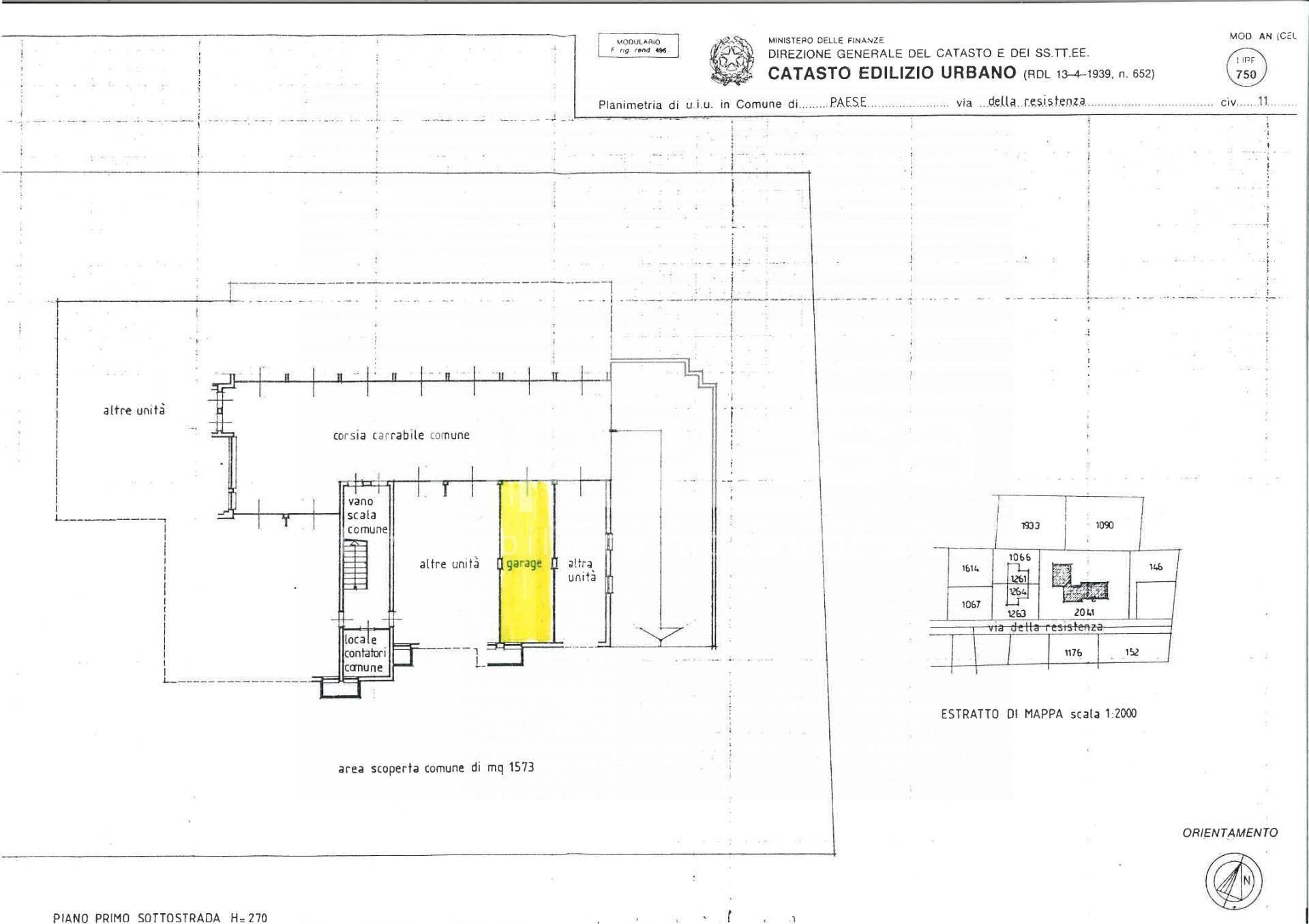 Foto 4 - Box via resistenza, Paese - planimetria 1