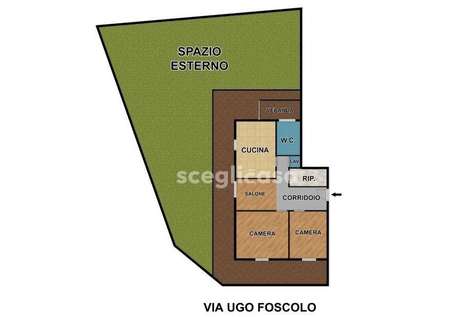 Foto 2 - Three-room apartment Via Ugo Foscolo
 
9/C, Torretta - floor plans 1