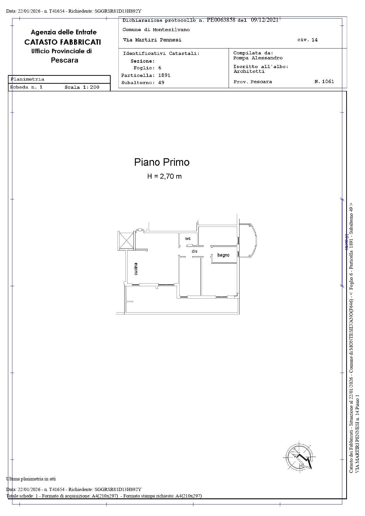 Foto 35 - Apartment Via Martiri Pennesi
 
14, Montesilvano - floor plans 1
