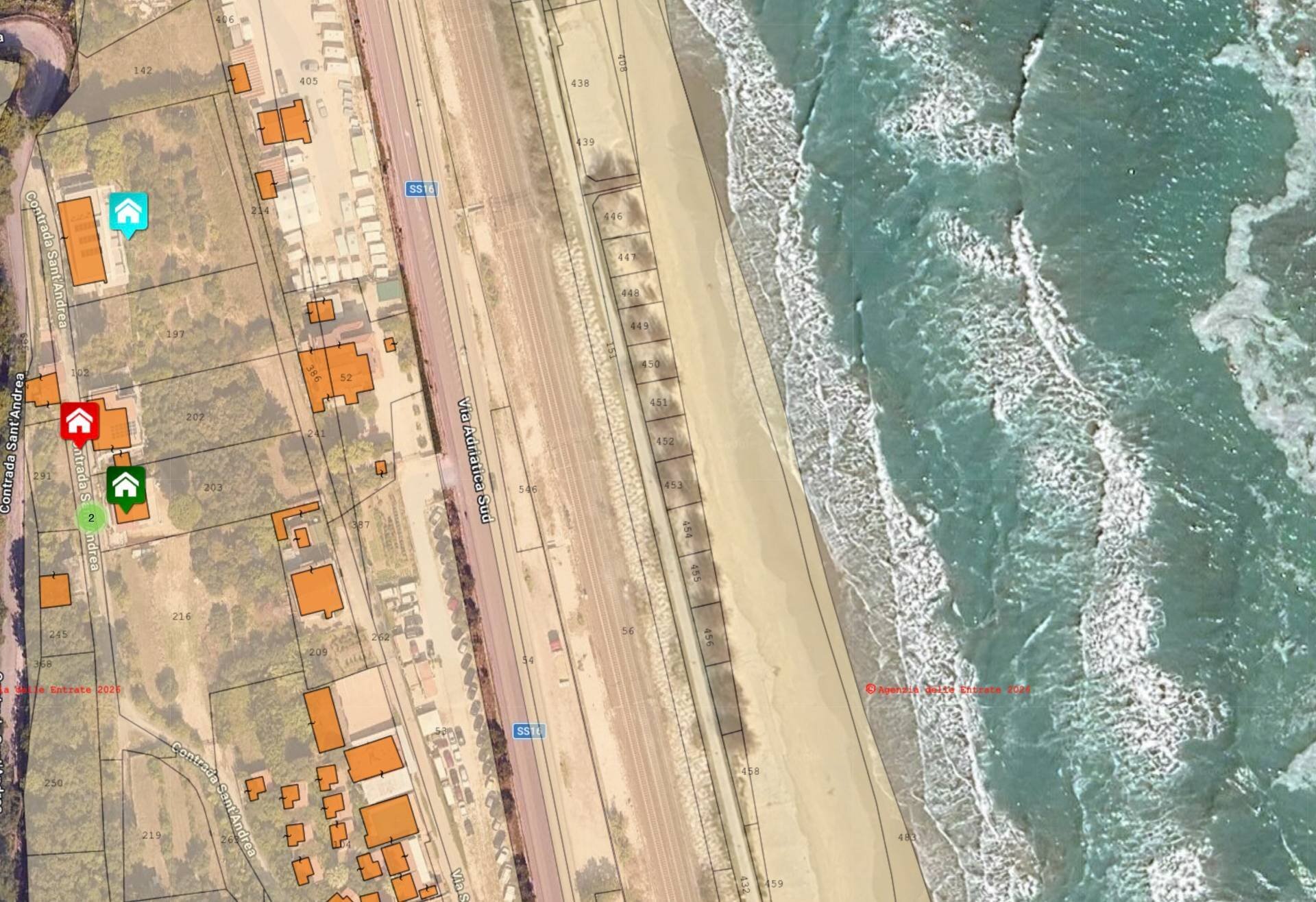 Foto 4 - Agricultural land Spiaggia
 
467+468, Cupra Marittima - floor plans 1