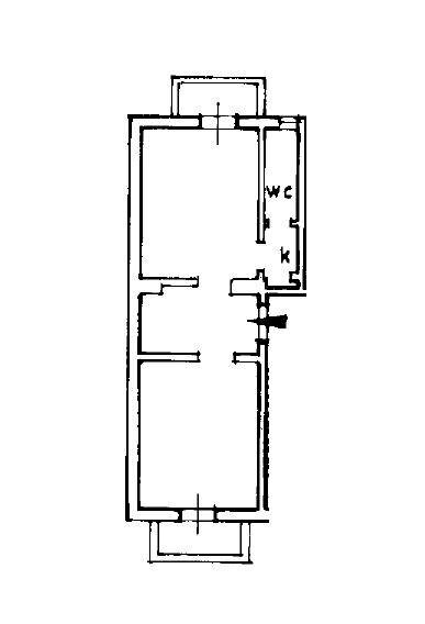 Foto 20 - Two-room apartment Via Asiago
 
58, Milano - floor plans 1