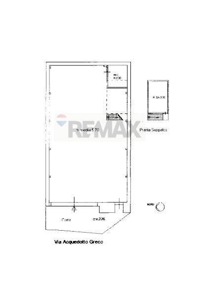 Pianta 2D - Laboratorio Via Acquedotto Greco
 
226, Catania - planimetria 1