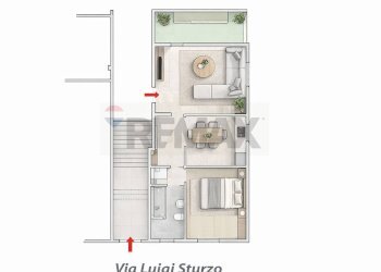Pianta 2D - Bilocale VIA LUIGI STURZO
 
32, Gravina di Catania - foto 22