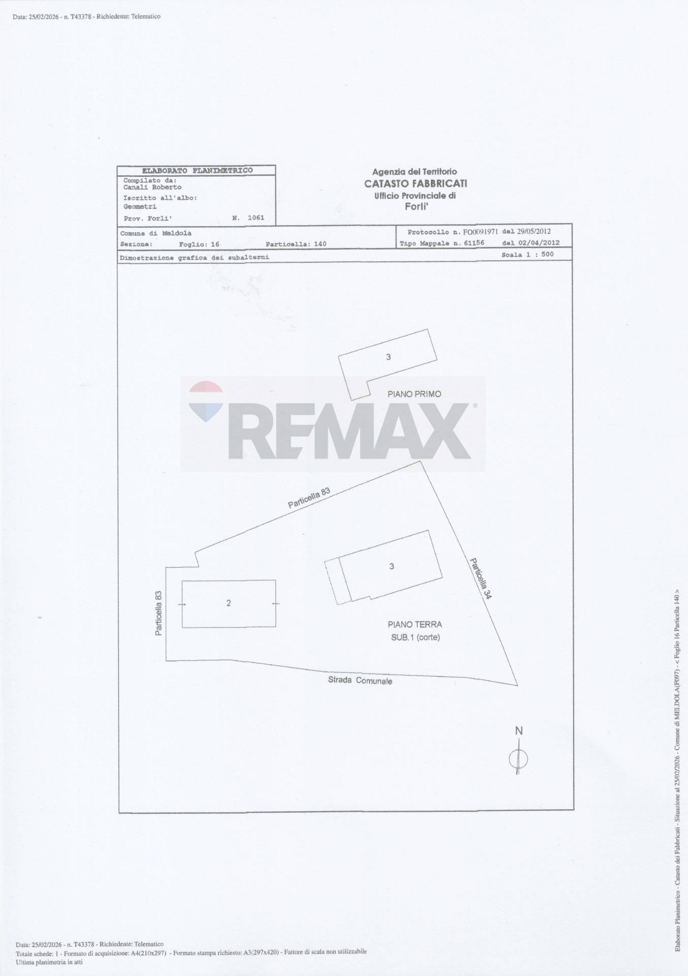 Pianta 2D - Rustico Meldola - planimetria 1
