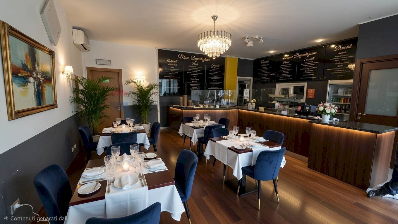 Sala da pranzo - Commercial Premises Le Curbusier
 
44, Ravenna - photo 1