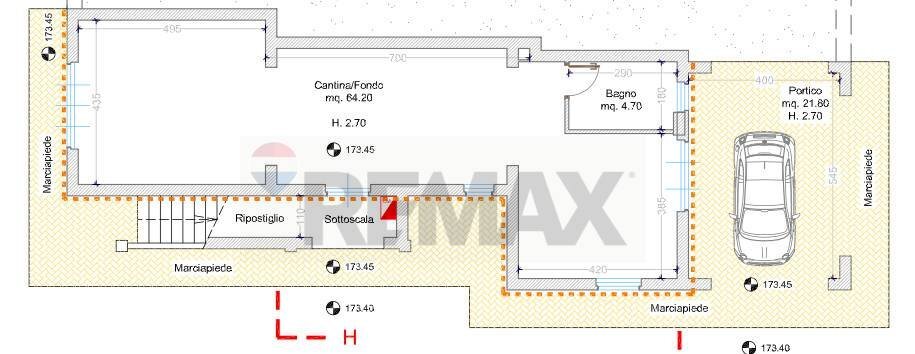 Pianta 2D - Casa semi indipendente Strada Romano di Sotto - Teverella, Perugia - planimetria 1