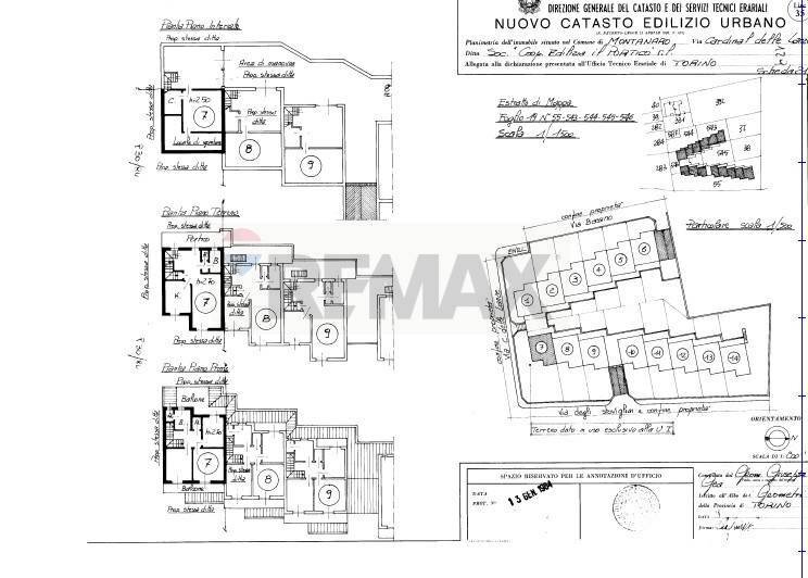 Pianta 2D - Terraced Villa Via Cardinal Amedeo delle Lanze
 
15, Montanaro - floor plans 1