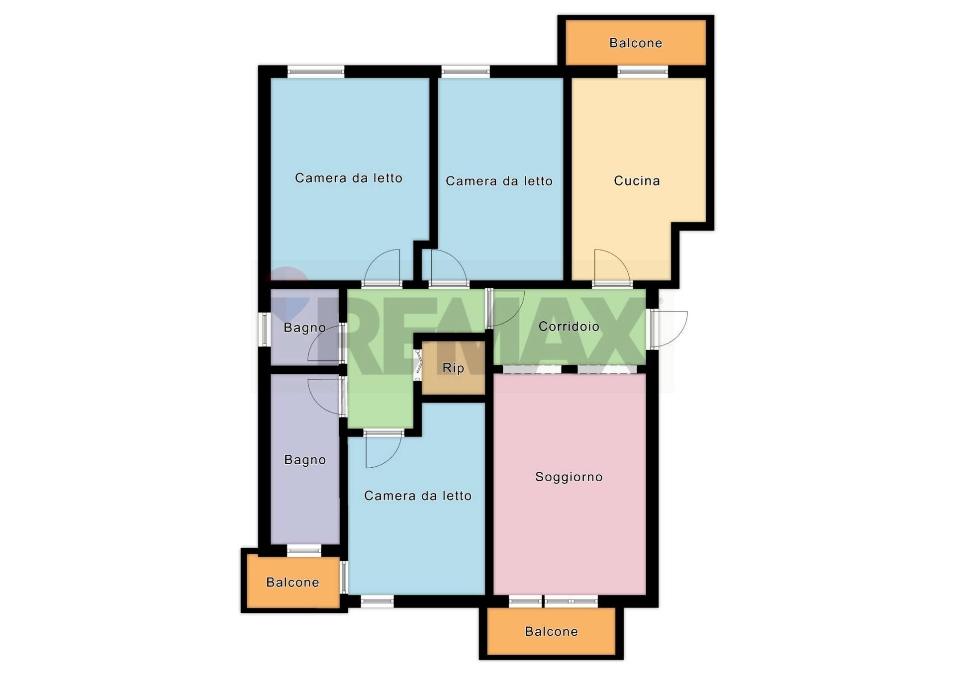 Pianta 2D - Apartment Via Aldo Moro
 
40, Pescara - floor plans 1