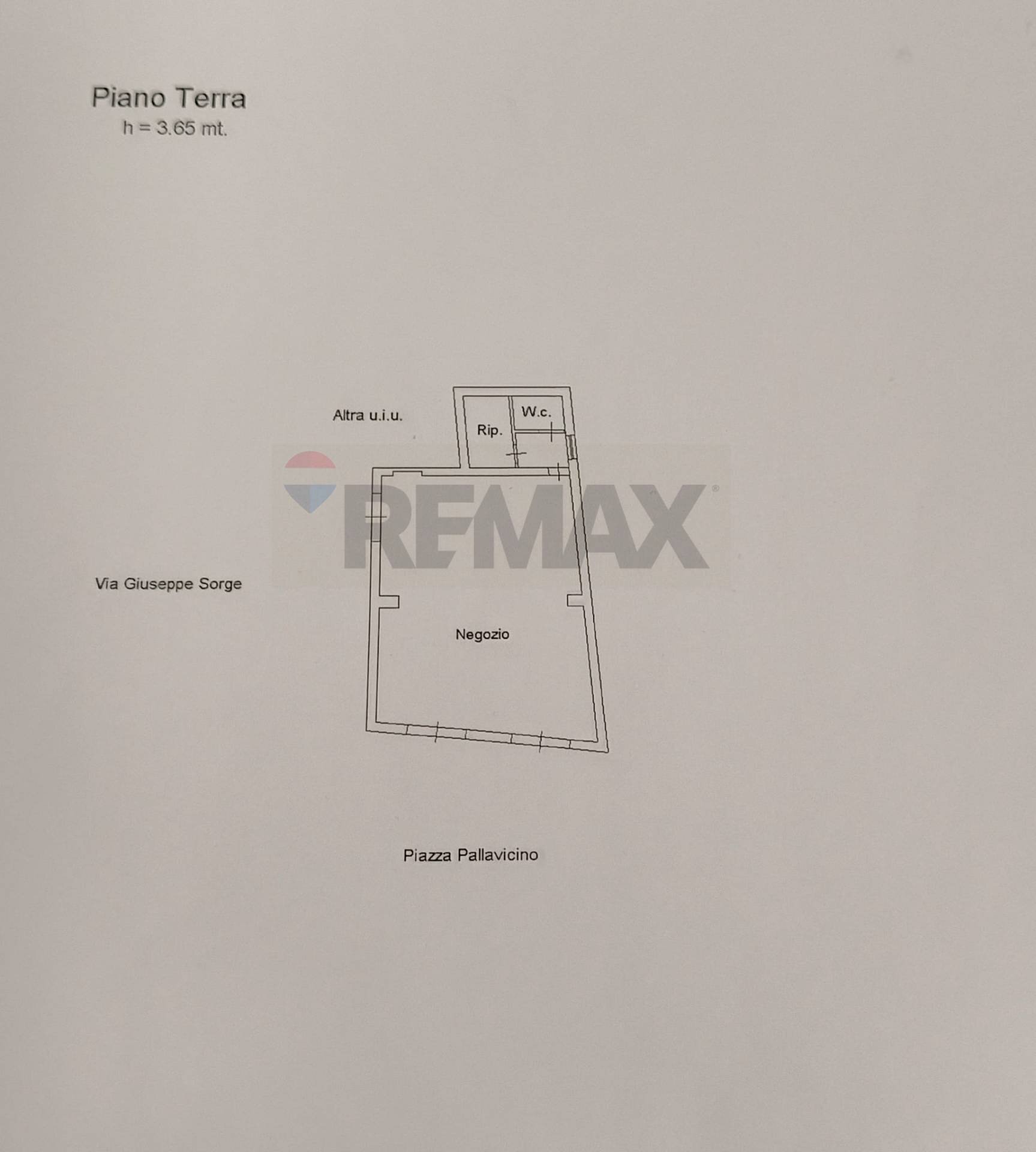 Pianta 2D - Commercial Activity Piazza Pallavicino
 
36, Palermo - floor plans 1