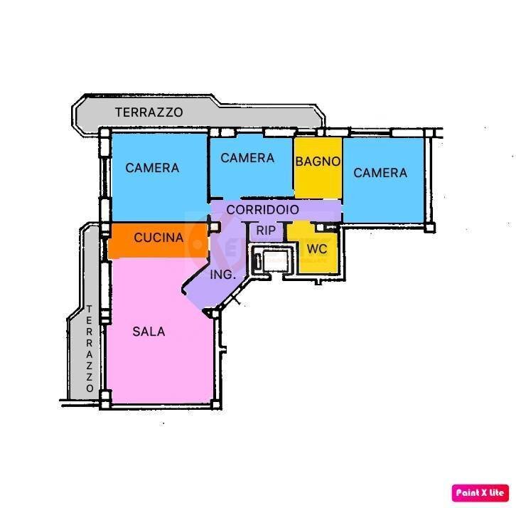 Foto 39 - Appartamento via Prunizzedda
 
37, Sassari - planimetria 1