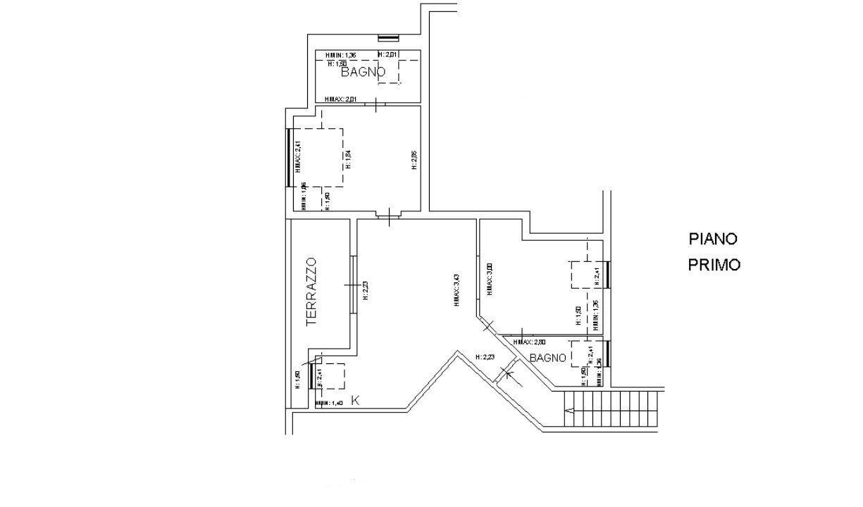 Four-room apartment Località Calapiccola, Monte Argentario - floor plans 1