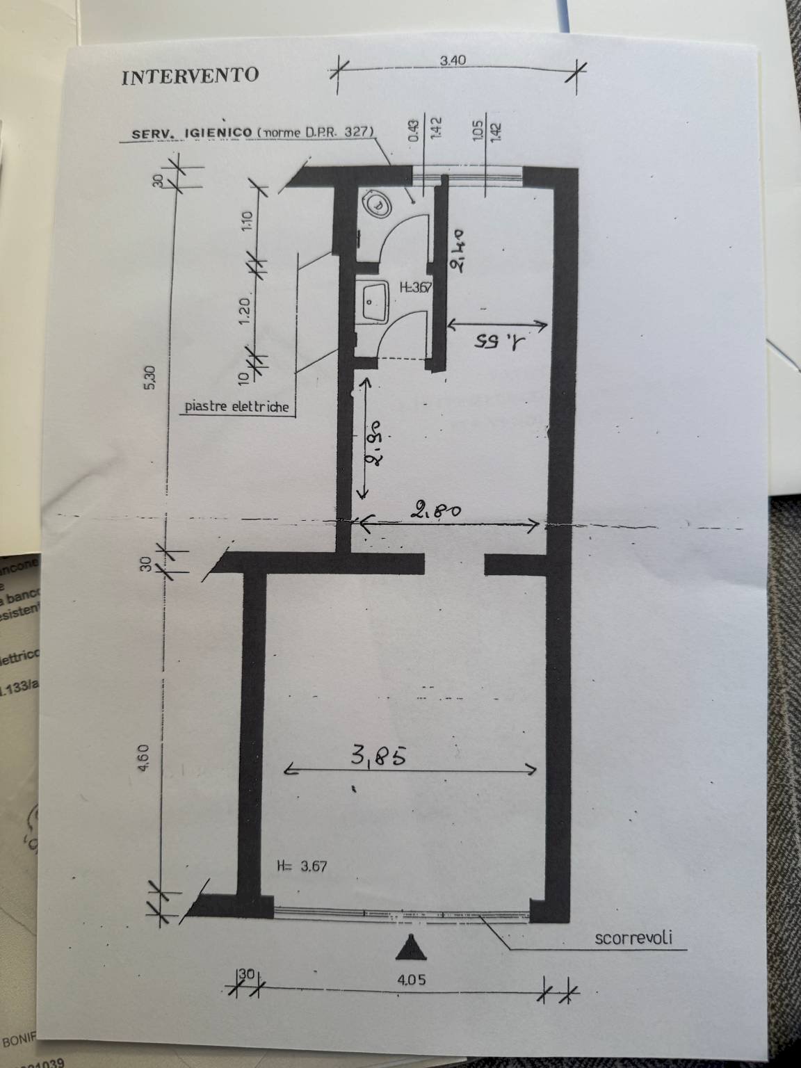 Negozio via Andrea Costa, 133, Bologna (zona Costa Saragozza) - planimetria 1