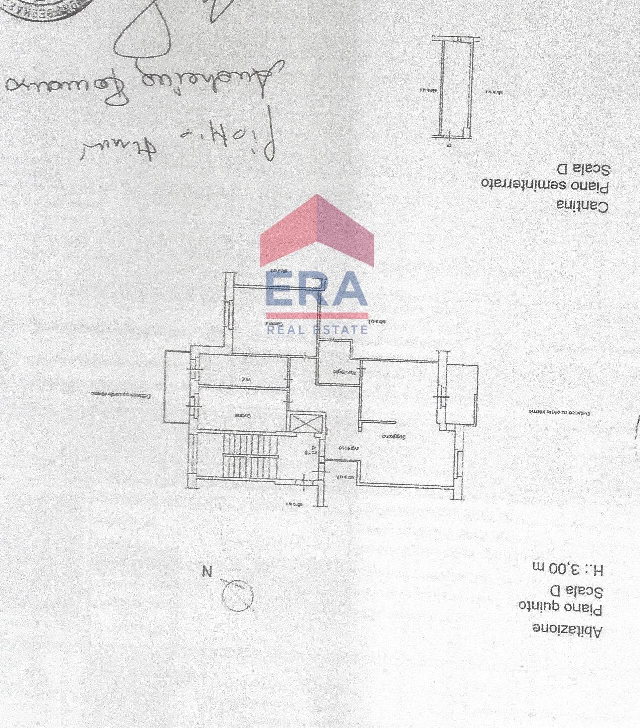 PLANIMETRIA - Trilocale via dei georgofili
 
100, Roma - planimetria 1