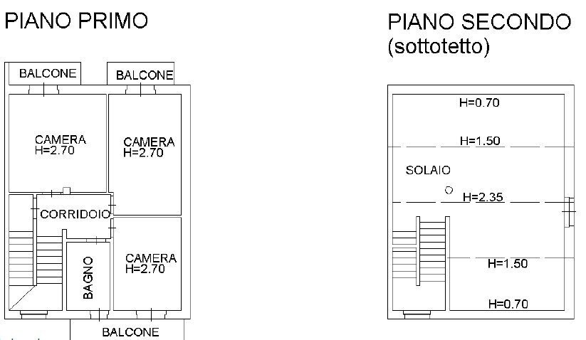 Terraced Villa via Beinette, 44, Chiusa di Pesio - floor plans 1