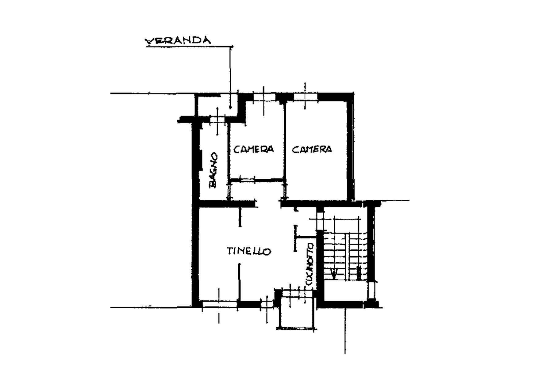 Three-room apartment via Pontida, Bologna (neighborhood Borgo Panigale) - floor plans 1