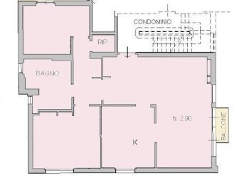 planimetria catastale agli atti-1.jpg - Quadrilocale via del Capitano, Pontassieve - foto 26