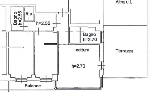 PLANIMETRIA .png - Three-room apartment Via Creta 72, Brescia - floor plans 1