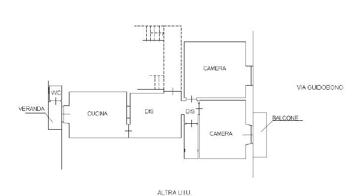 planimetria - Quadrilocale Via Bartolomeo Guidobono 9, Savona - planimetria 1