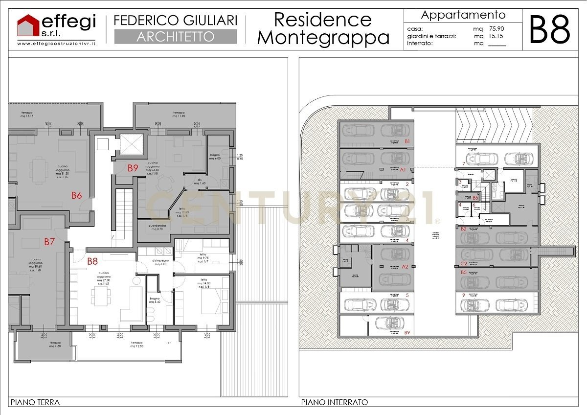 UNITA B8_page-0001.jpg - Trilocale Via Monte Grappa, Belfiore - planimetria 1