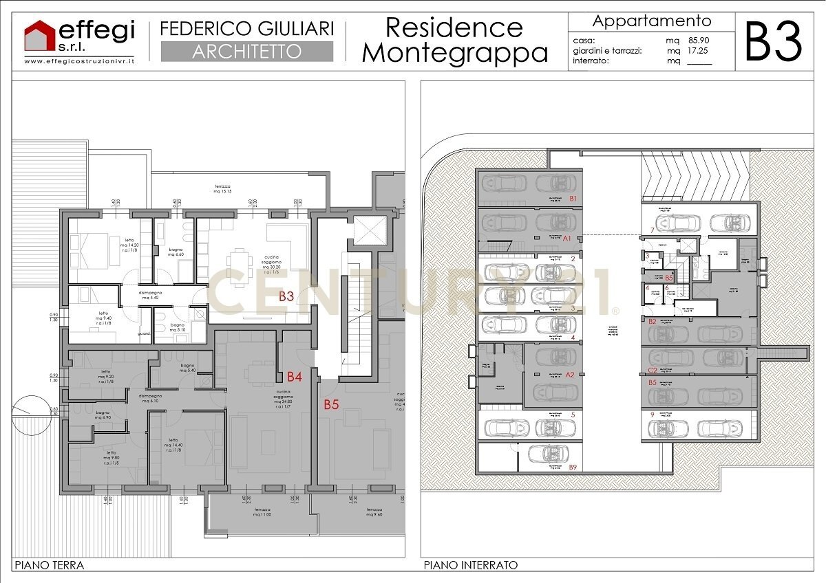 UNITA B3_page-0001.jpg - Trilocale Via Monte Grappa, Belfiore - planimetria 1