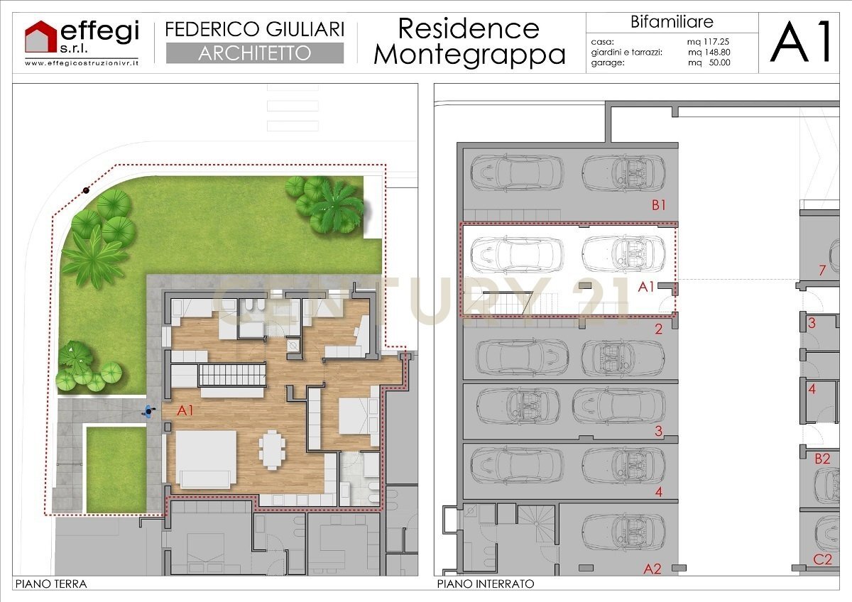 UNITA A1 - Colore_page-0001.jpg - Porzione di casa Via Monte Grappa, Belfiore - planimetria 1