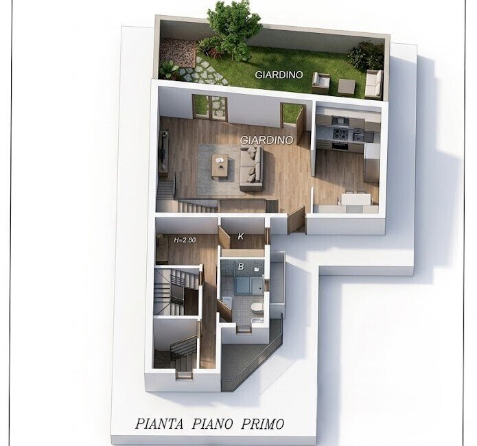 Senza titolo.jpg - Four-room apartment Via Eduardo Scarfoglio 15B, Giugliano in Campania - floor plans 1