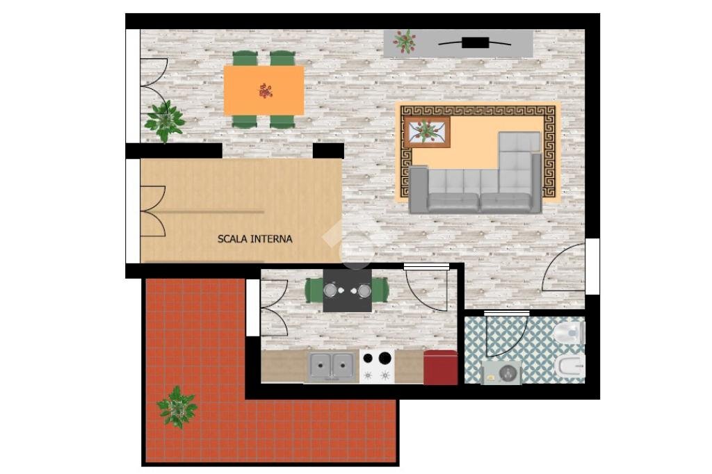 Quadrilocale via Wiligelmo, Carpi - planimetria 1