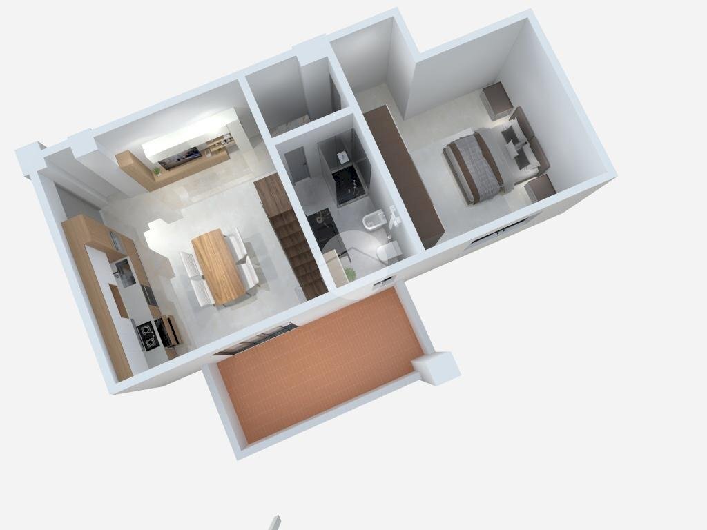 Quadrilocale Via Lombardore, Leini - planimetria 1