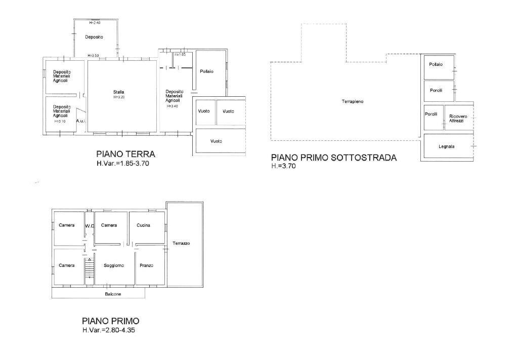 Rustico Via valmala, Mondaino - planimetria 1