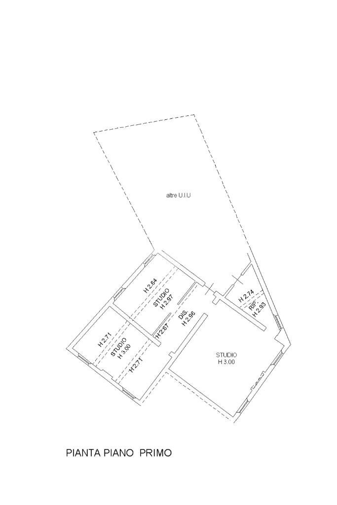 Four-room apartment via Garibaldi, Montecchio Emilia - floor plans 1