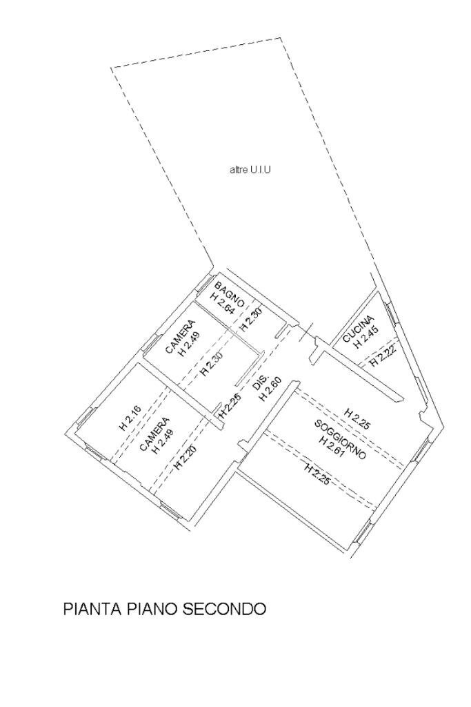 Apartment via Giuseppe Garibaldi, Montecchio Emilia - floor plans 1