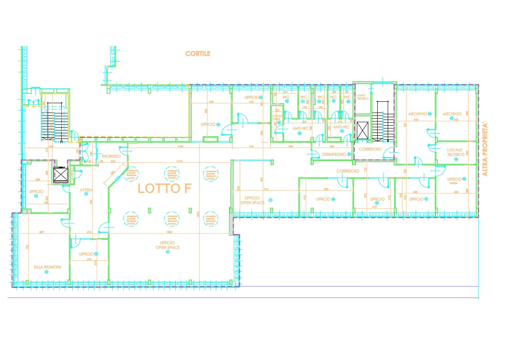 Planimetria - Commercial Premises corso Trieste, Moncalieri - floor plans 1