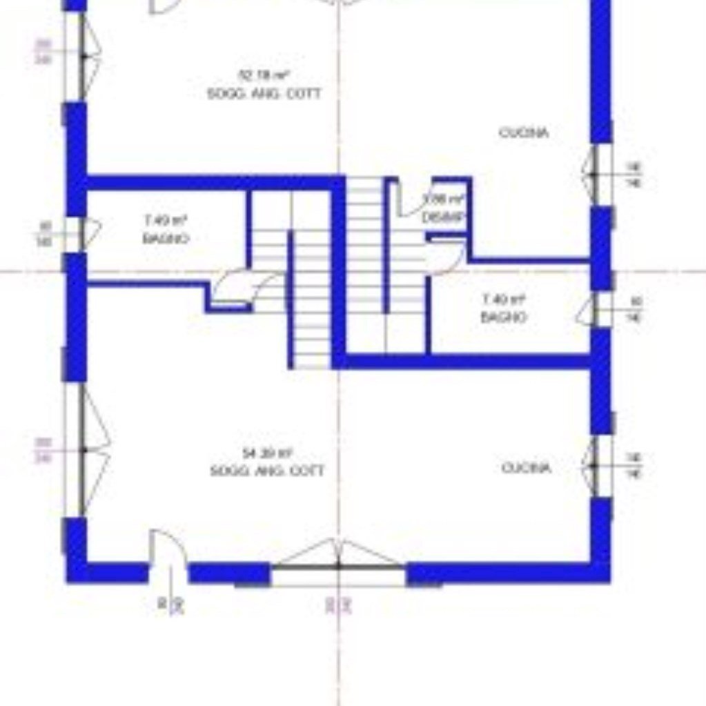 Casa Colonica Via Poggio Renatico, 12, San Giorgio di Piano - planimetria 1