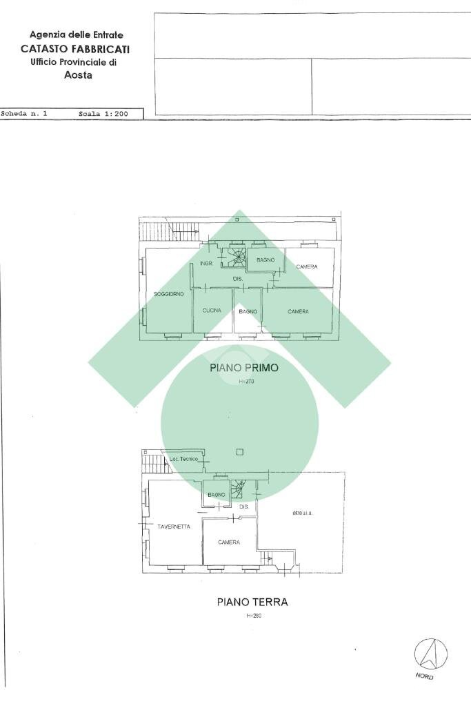 Villa Saint, Saint-Marcel - planimetria 1