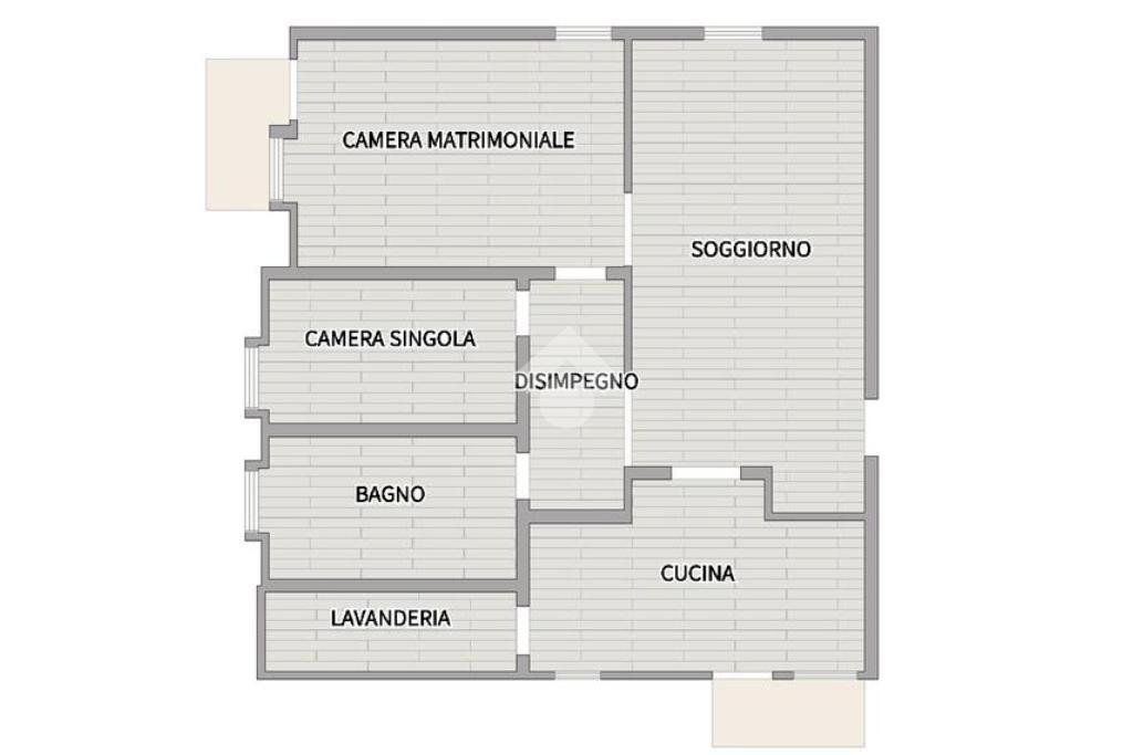 Trilocale Via Alberto Puzzarini, Parma (zona San Leonardo) - planimetria 1