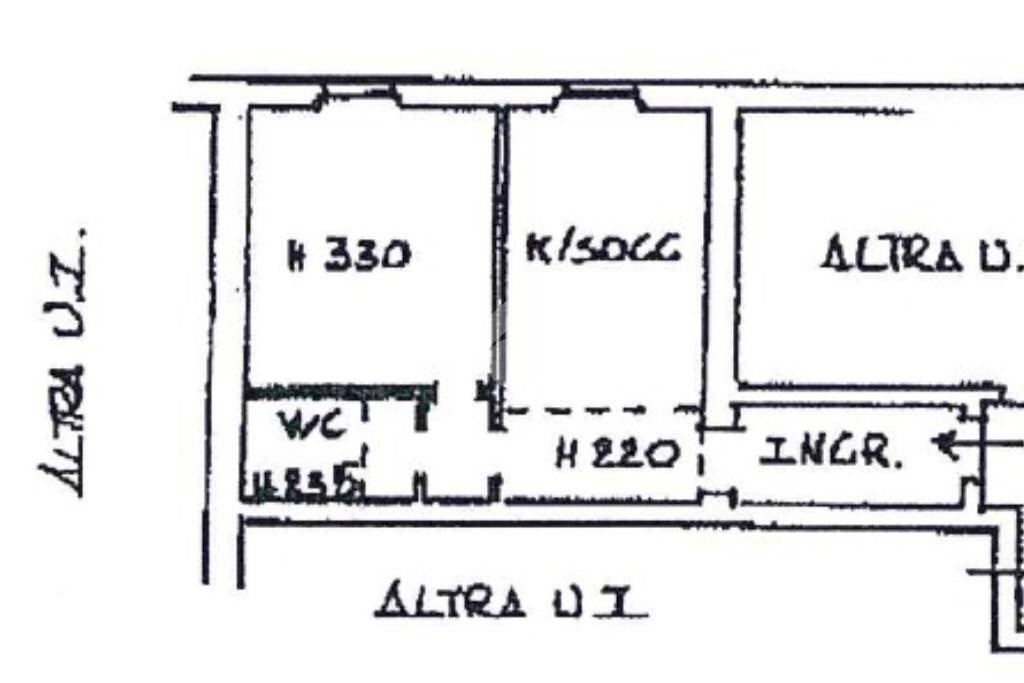Bilocale Via Giulio e Corrado Venini, Milano - planimetria 1