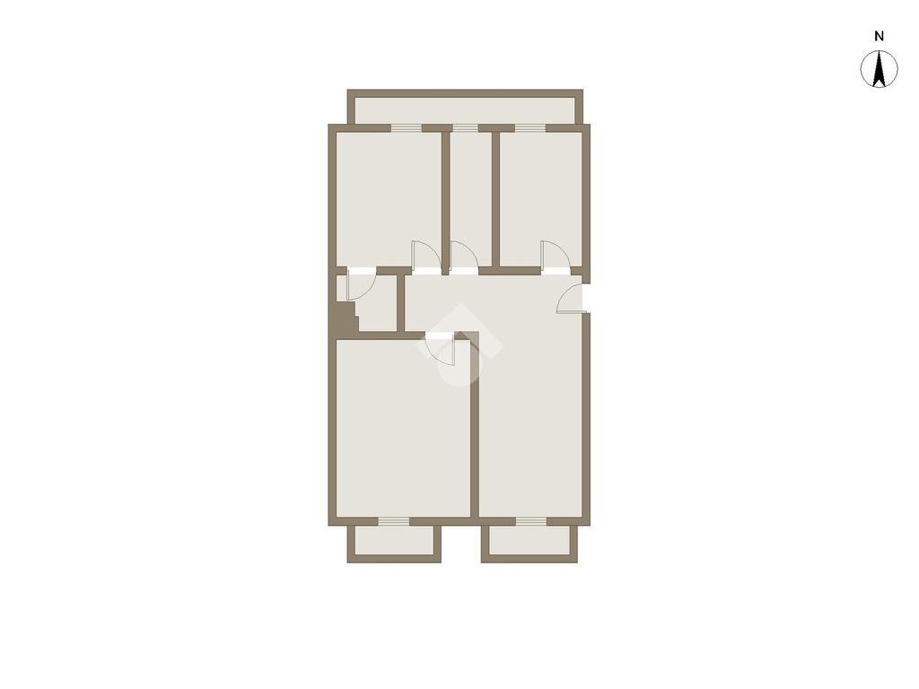 Quadrilocale Via Francesco Baracca, Torino (zona Borgo Vittoria) - planimetria 1