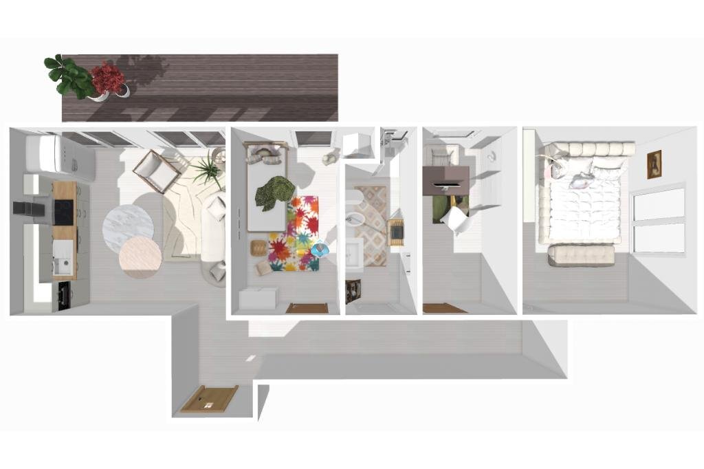 Quadrilocale Viale Ungheria, Milano - planimetria 1