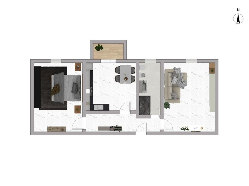 Bilocale Viale Lombardia, Cologno Monzese - planimetria 1