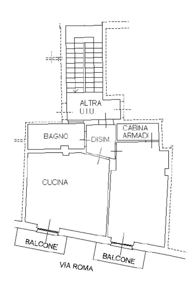 Bilocale Via Roma, Cavallermaggiore - planimetria 1
