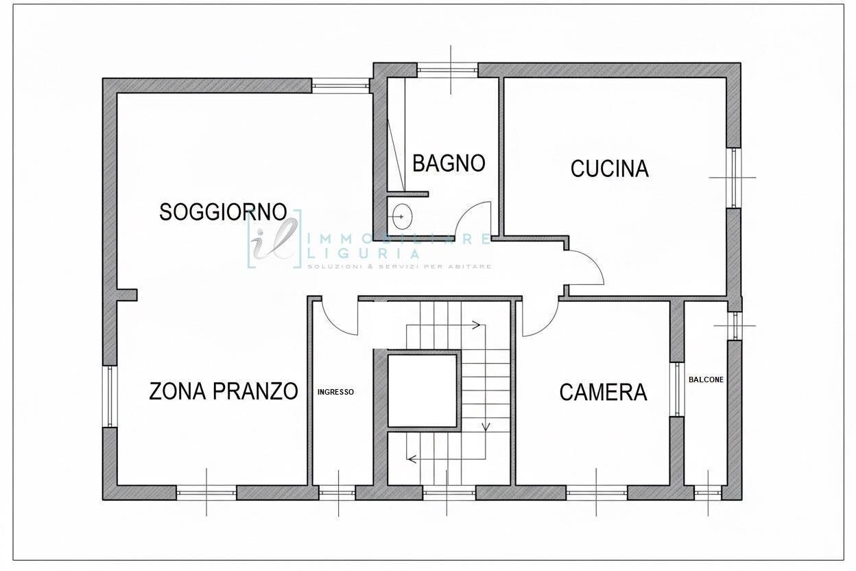 Foto 33 - Quadrilocale Via Manfro e Merlini, Albenga - planimetria 1