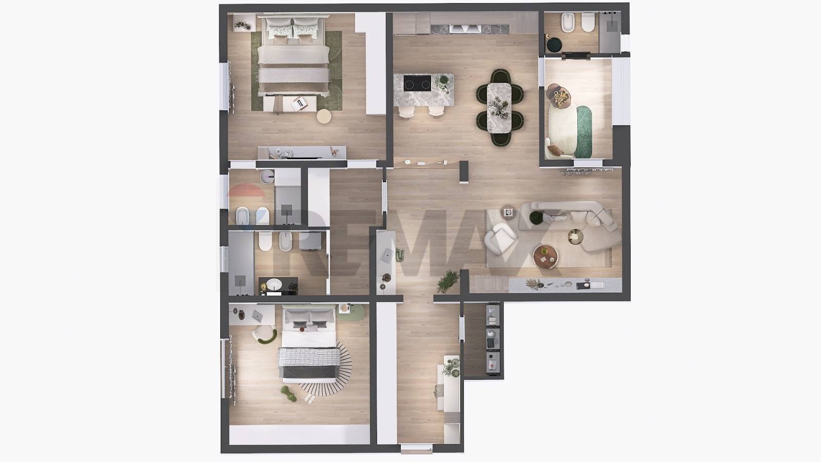 Pianta 3D - Quadrilocale Via Margotta
 
10, Salerno - planimetria 1