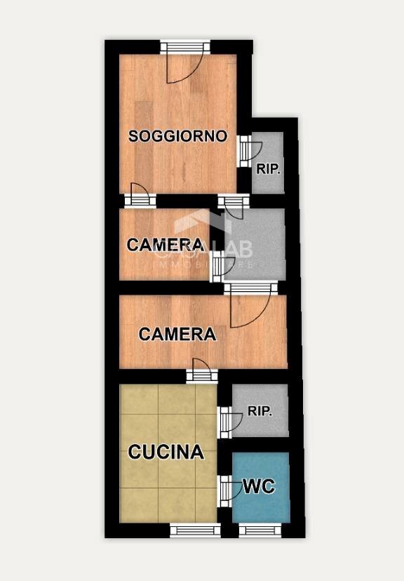 Foto 2 - Appartamento via marchiano
 
3, Carini - planimetria 1