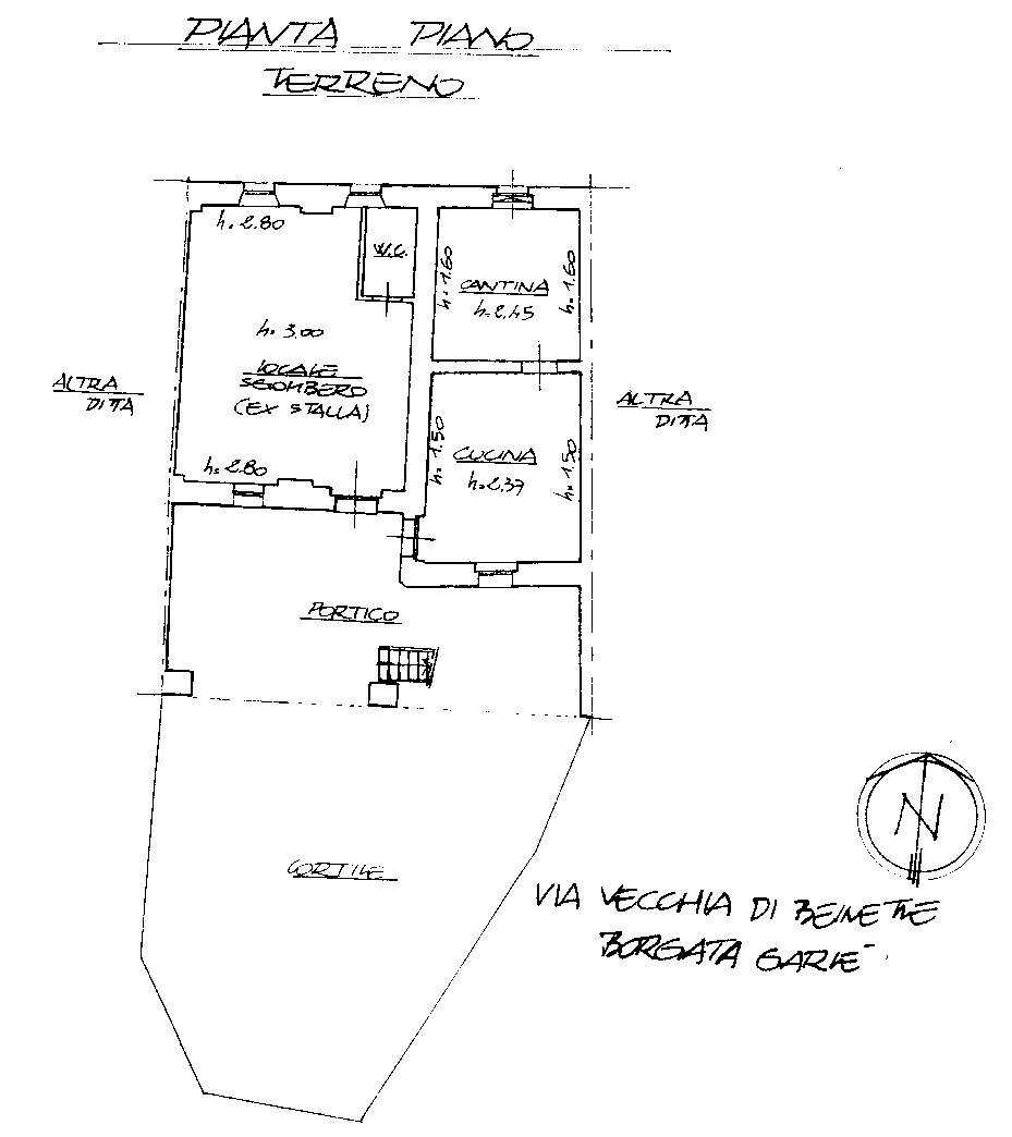Rustico via Vecchia Beinette, 52, Pianfei - planimetria 1