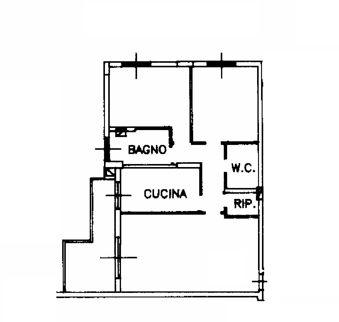 Trilocale via Isonzo, 6, Sesto San Giovanni - planimetria 1