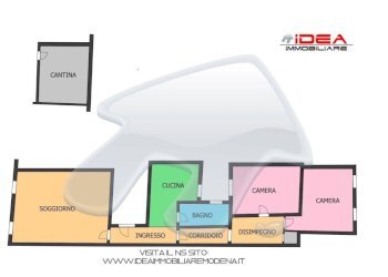 Planimetria - Appartamento Rua Pioppa, Modena (zona Centro Storico) - foto 22