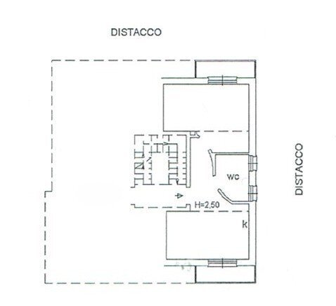Two-room apartment viale Primavera, Genova (neighborhood Quarto) - floor plans 1