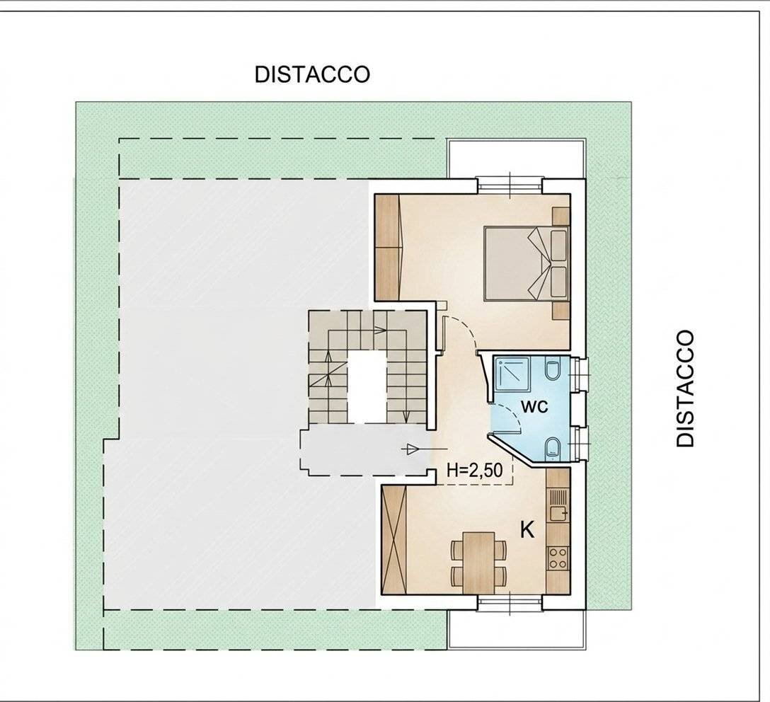 Bilocale viale Primavera, Genova (zona Quarto) - planimetria 1