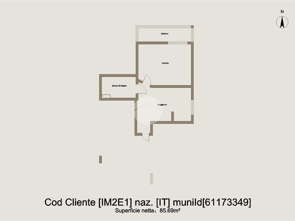 Bilocale Viale matteotti, Diano Marina - planimetria 1