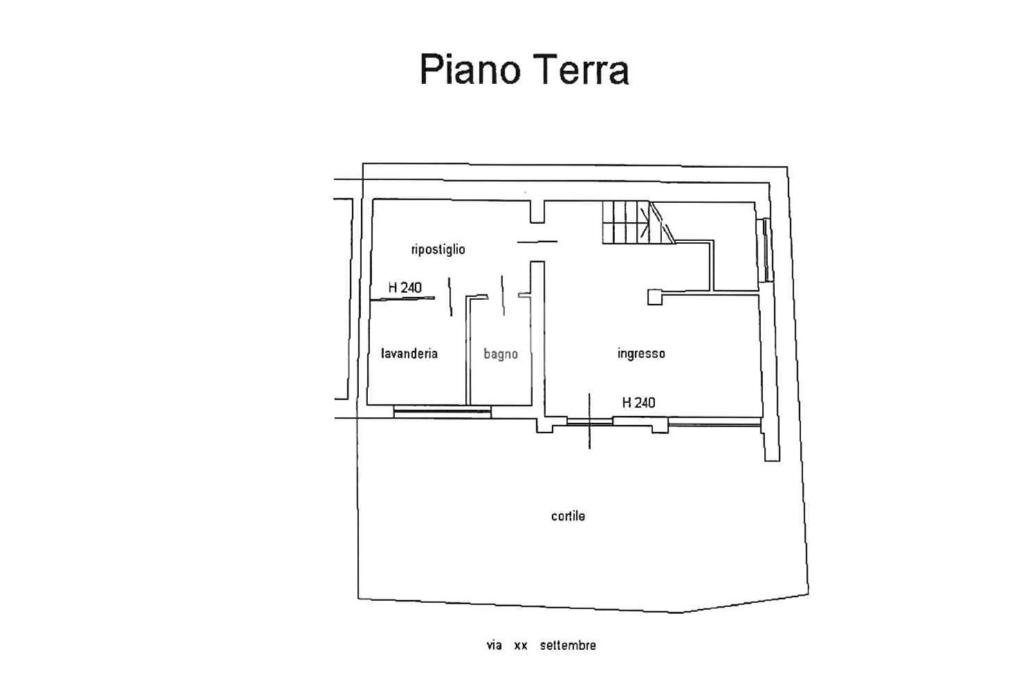 Casa semi indipendente Via XX Settembre, Azeglio - planimetria 1